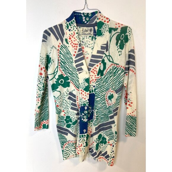 Field Flower Sweaters - Field Flower Anthropologie XS Floral Button up Sweater Cardigan